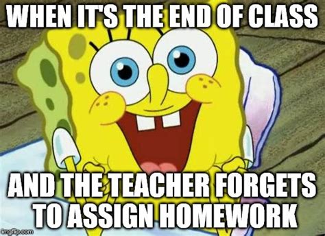Spongebob Homework Meme