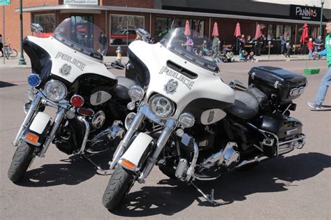 Oldmotodude Harley Davidson Police Motorcycles Parked At The 2018