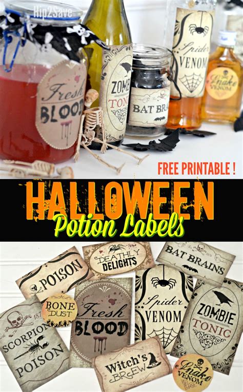 Create Spooky Halloween Potion Bottles With Our 10 Free Printable