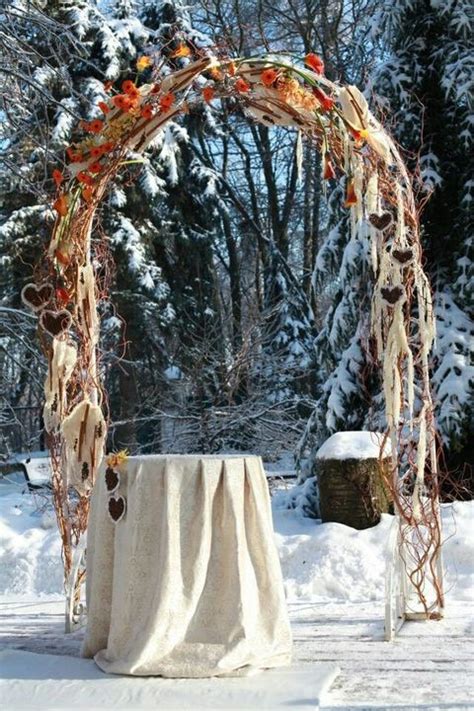 85 Winter Wedding Arches Altars And Backdrops Weddingomania