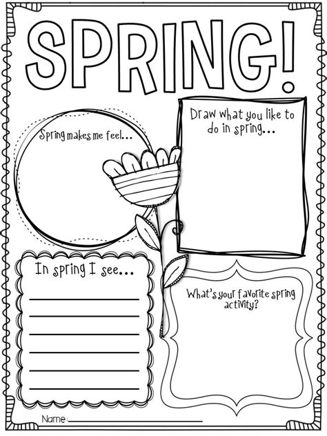 Spring Worksheet For 2nd Grade