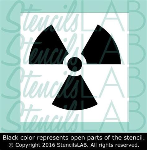 Radioactive Symbol Stencil Shipping Stencils Industrial Stencils