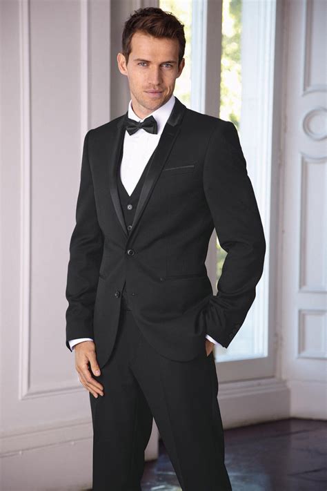 Custom Made 2016 New Black Groom Tuxedos Best Man Wedding Groomsman