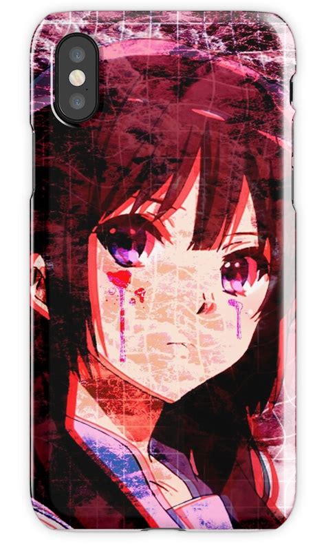Glitch Sad Japanese Anime Aesthetic Iphone Cases