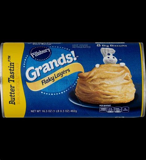 Pillsbury Grands Flaky Layers Biscuits 163 Oz 8 Count