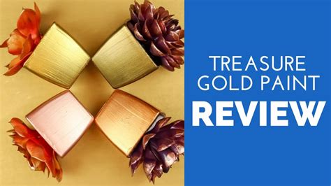 How To Use Folkart Treasure Gold Metallic Paint Youtube