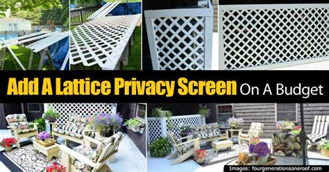 How to build a lattice screen with pine? How To Make A Lattice Privacy Screen On A Budget