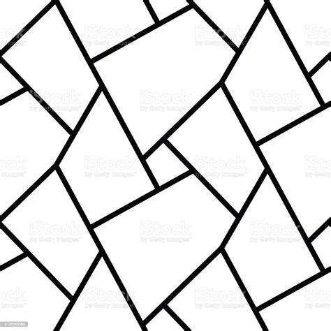 Abstract Simple Geometric Lines Seamless Pattern Design Stock