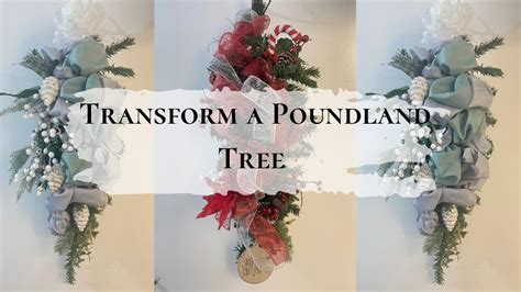 Transforming A Poundland Christmas Tree Into A Door Swag Youtube