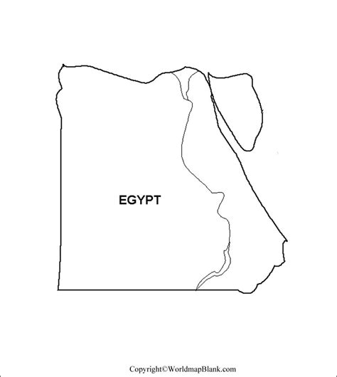Blank Map Of Egypt Outline Transparent Png Map