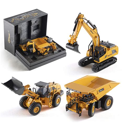 buy top racediecast construction excavator dump truck and front loader model toy set of 3 1 60