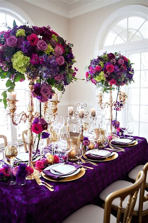 360 Best Purple Centerpieces And Weddings Images On Pinterest Purple