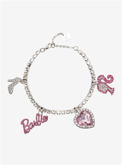 Barbie Bling Icons Charm Bracelet Hot Topic In 2023 Girly Jewelry
