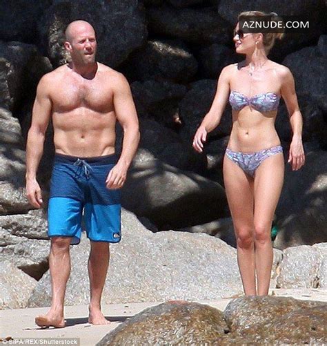 Rosie Huntington Whiteley In A Bikini With Jason Statham Aznude