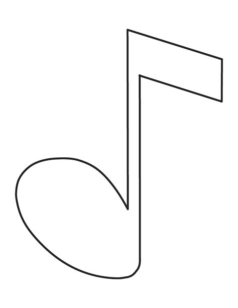 Large Music Notes Printable