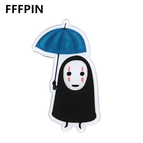 Fffpin Japan Anime Cartoon No Face Man Badge Miyazaki Hayao Spirited