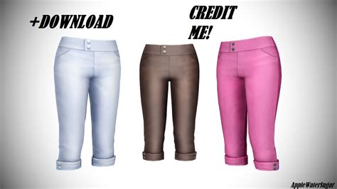 Mmd Sims 4 Female Pants Download By Applewatersugar On Deviantart
