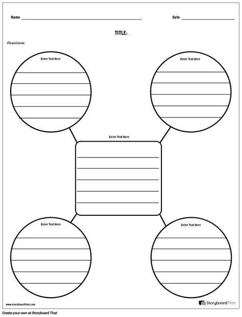 Creative Writing Worksheets — Story Planning Template — Creative