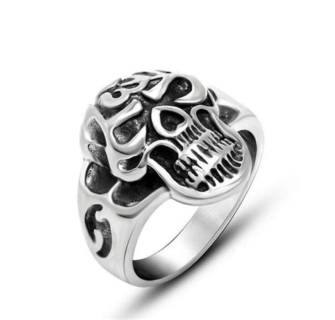 Gothic Skull Ring Men′s Stainless Jewelry Classic Design China Men