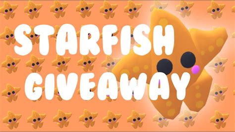 Roblox Adopt Me Starfish Giveaway Patrick Drawing Youtube