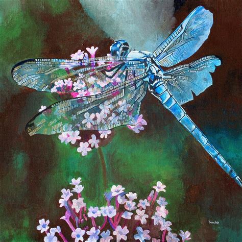 Dragonfly Acrylic Painting