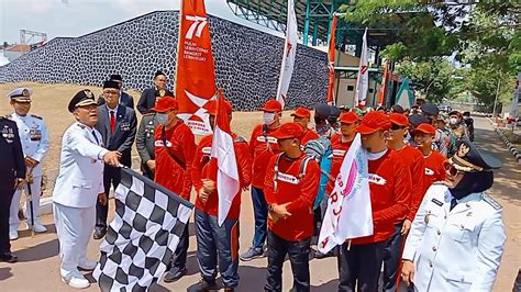 Rute Jalan Kaki Cirebon Bandung Diikuti 77 Peserta Titik Estafet Di Lokasi Ini