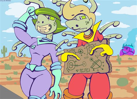 Space Alien Zaria And Zeotron Hitchhike By Virus 20 On Deviantart