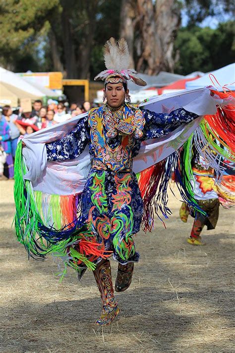 2011 Powwow At Stanford Univ Fancy Shawl Regalia Native American