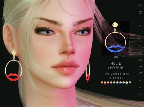 Holip Earrings By Darknightt At Tsr Sims 4 Updates