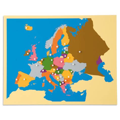 Nienhuis Montessori Puzzle Map Of Europe Absorbent Minds Montessori