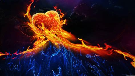 Ice on fire, released in november 1985, is the nineteenth studio album by elton john. 45+ Fire and Ice Wallpaper on WallpaperSafari