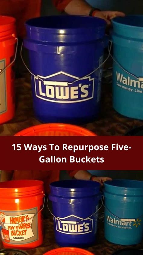 Ways To Repurpose Five Gallon Buckets That Are Borderline Genius Five Gallon Bucket Bucket
