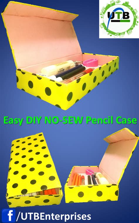 Diy Easy Pencil Box Back To School Tutorial Diy Pencil Case Pencil