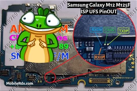 Samsung Galaxy M12 M125F ISP UFS PinOUT Test Point