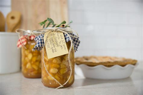 My original apple pie filling recipe used cornstarch, but the cornstarch does break down after time, and is no longer approved for canning due to safety issues. Canned Spiced Apple Pie Filling Recipe | HGTV