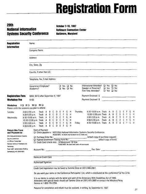 registration form templates find word templates
