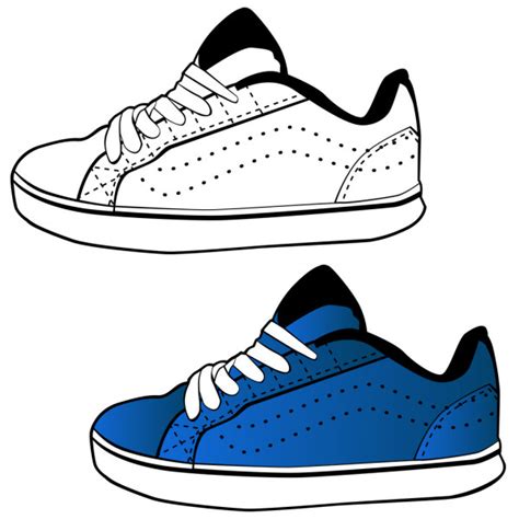 ᐈ Tennis Shoe Stock Vectors Royalty Free Outline Of A Tennis Shoe