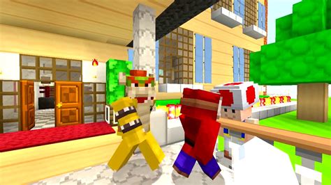 Minecraft Wii U Nintendo Fun House Bowser Jrs Birthday 41 Youtube