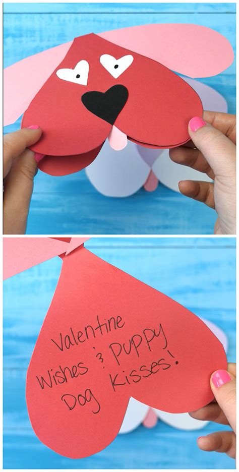 Cute Dog Valentines Day Craft For Kids Crafty Morning