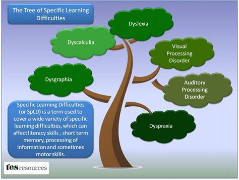 The Tree Of Specific Learning Difficulties Teachingkidstennis
