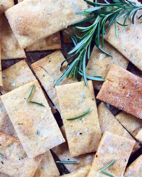 Rosemary And Olive Oil Crackers — Baked Greens Recipe Olive Oil