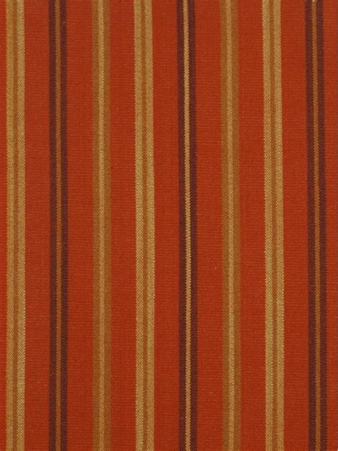 Orange Printed Striped Cotton Fabrics
