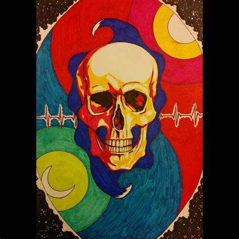 Psychedelic Skull By Hjtrendall On Deviantart