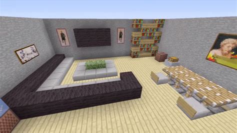 This is a very simple and easy design, but still looks great.we will be making a. minecraft house interior living room - Google Search ...