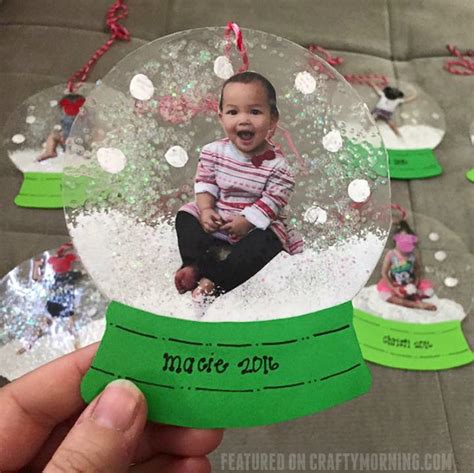 These Darling Little Photo Snowglobe Ornaments Were Made By Megan Ha