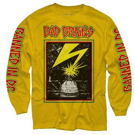Bad Brains Capitol Longsleeve Yellow T Shirt Plumosu Store