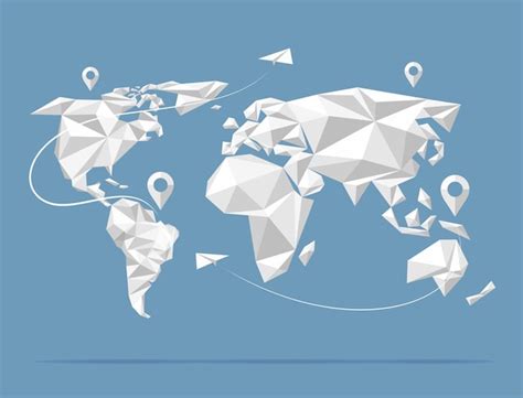 Free Vector Low Poly Earth Design