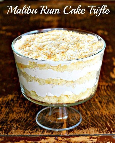 The shelf life of malibu rum is two years. Easy and delicious coconut trifle that is made perfect ...