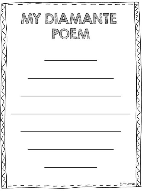 Template For Writing A Poem