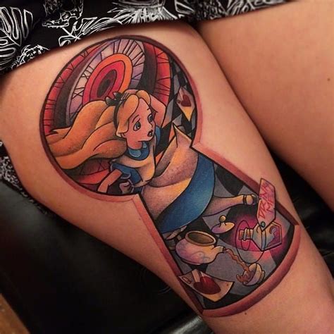 Disneys Alice Tattoos Because We Are All Mad Here Wonderland Tattoo